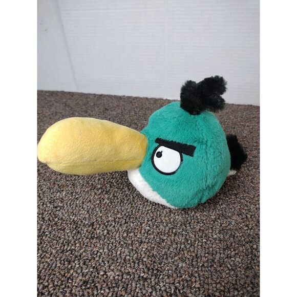 Angry Birds Hal Toucan Green Bird Plush 6-7" NO Sound Box 2012 - Picture 2 of 8